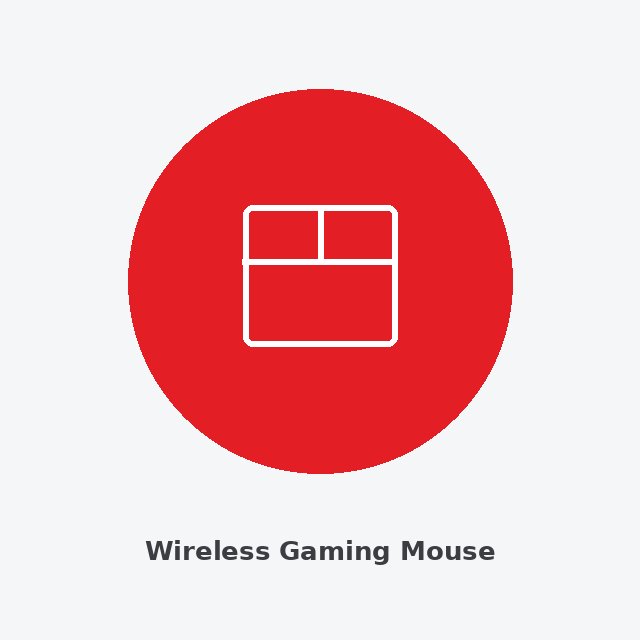 Wireless Gaming Mouse RGB Backlit Ergonomic Design