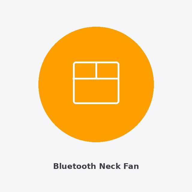 Portable Bluetooth Neck Fan Rechargeable Hands-free