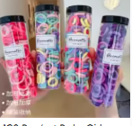 100 Pcs/set Baby Girl Rubber Bands Kids Elastic Hair Ties